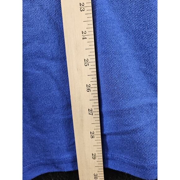 Hanes Mens Polo Blue Size 3XL 100% Cotton Short Sleeve Pullover Buttons - Picture 4 of 12